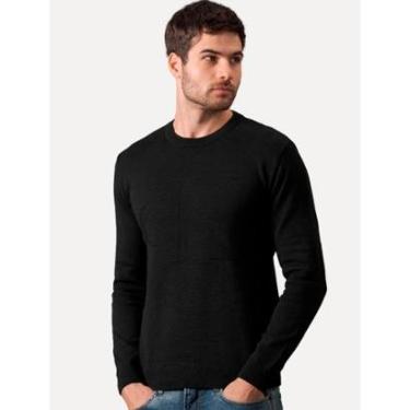 Imagem de Suéter Calvin Klein Jeans Masculino Tricot Maxi CK Preto-Masculino