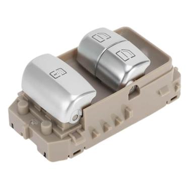 Imagem de A ABSOPRO Interruptor elétrico de janela para Mercedes-Benz S450 S550 S560 No.2229050009 Interruptor de controle de janela ABS Bege dianteiro lado do motorista