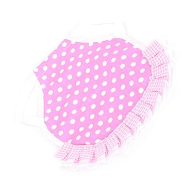 Imagem de aqxreight Chique Sela Hen Hen Avental Fate Fixer Wing Back Protector Aven Com Tiras Elásticas Dots Chiques Saddlehen Aproquic Jacketwing Backke Também meses. (Pontos rosa)