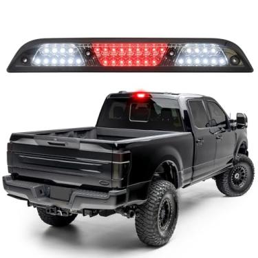 Imagem de HTZCMOTO Substituição de luz de freio de LED estroboscópica estilo F1 para F150 2015-2020/ F250 F350 F450 F550 Super Duty 2017-2020/ Ran-ger 2019-2020/ Maverick 2021-2024, FL3Z13AA. 613A, fumê Ked Len