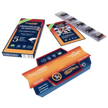 Imagem de Armadilhas de Baratas TrapTrap | Sem Cheiro e Sem Veneno | Criança e Pet Seguro | Cx c/ 5 un