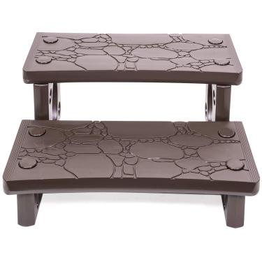 Imagem de XtremepowerUS 75162-V 2 spa banheira de hidromassagem camper trailer degrau lateral mocha