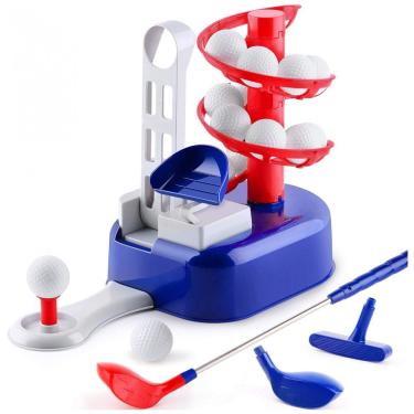 Imagem de Kit de Golfe com 15 Bolas e 1 Taco para Meninos e Meninas, iPlay, Azul
