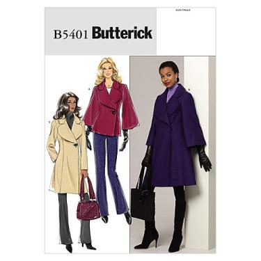 Imagem de Butterick Patterns B5401 Misses' Coat, Size BB (8-10-12-14)