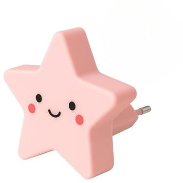 Imagem de Luz Noturna e Luminaria de Tomada Estrela - Kit 2 Peças LED para Quarto e Decoração (APENAS 1 ROSA)