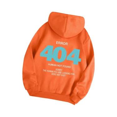 Imagem de Moletom Feminino Com Capuz De Fleece Error 404 Human Not Found S-XXL C