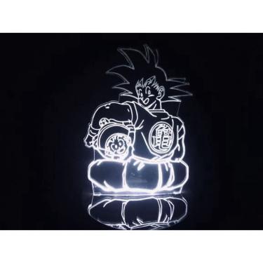 Imagem de Luminária Led 3d Goku Goten Gohan Acrílico Abajur