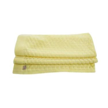 Imagem de Manta para Bebê Trabalhada - Kowak, Amarela