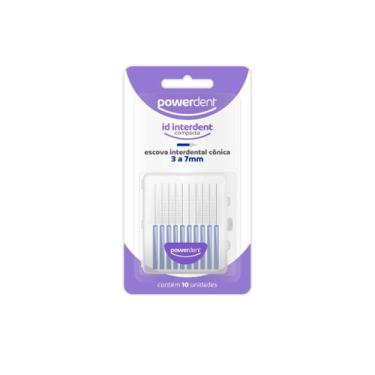 Imagem de Escova Interdental Cônica 3 a 7mm Powerdent  Limpeza Profunda Entre os