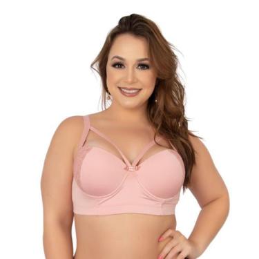 Imagem de Sutiã Lingerie Reforçado Strappy Plus Size Vekyo Confortavel Básico Di