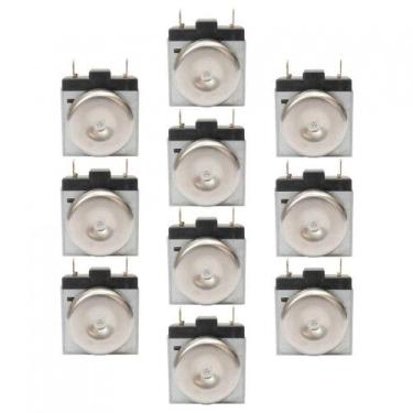 Imagem de Kit Timer Mecânico Haste Curta Forno Elétrico - 10Peças Metálico Bivol