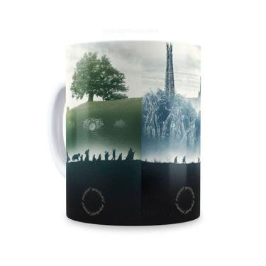 Imagem de Caneca  de Ceramica Saga Senhor Dos Anéis 325 ml - Pomps Geek