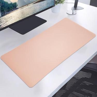 Imagem de Protetor de mesa de couro PU antiderrapante de 59,9 cm x 30 cm, à prova d'água, tapete de mouse pad ultrafino, para escritório e casa