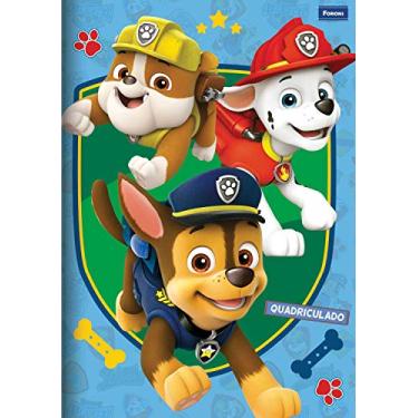 Imagem de Caderno Quadriculado Universitario Patrulha Canina 1 x 1 cm Capa Dura Brochura£o, Foroni 9379, Multicor