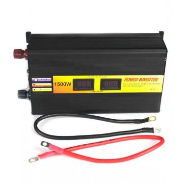 Imagem de Inversor Tensão 1500w 12v Para 220v Veicular Transformador Conversor Com Tomada Padrão E Usb