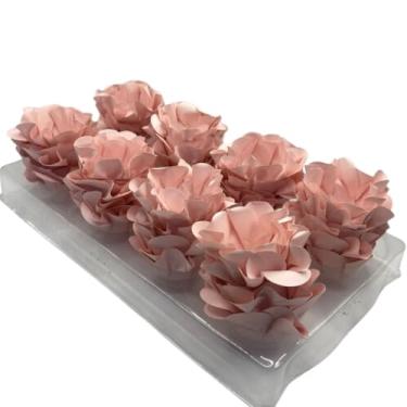 Imagem de Kit com 120 Forminhas para Doces Finos em Formato de Flor – Linha Style Elegante – Ideal para Casamentos, Aniversários e Festas Sofisticadas(Rosa Candy)