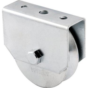 Imagem de Roldana Para Portão 3 Tipo V Em Aço Zincado Caixa Fechada -