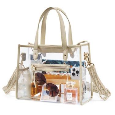 Imagem de Sacola transparente Missnine MS0104001 PVC 32x13x25 cm