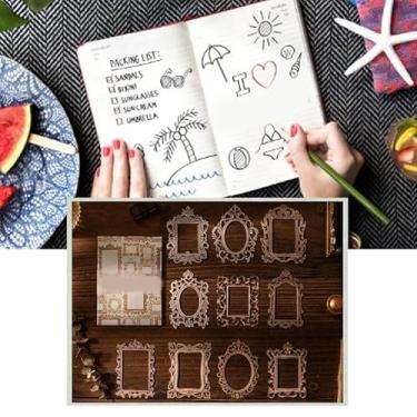 Imagem de Generic Borda do Quadro de Papel do Vintage, Decoração Quadro da Borda Papel Scrapbook Ofício da Arte 20 Folhas para o Diário (Tipo B)