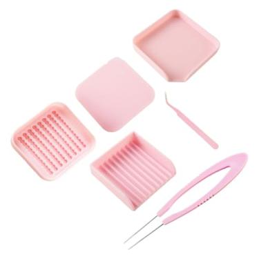 Imagem de Colaxi Kit de bandeja para artesanato com miçangas de fusão, conjunto de ferramentas para artesanato, recuperação fácil de miçangas, ferramentas de