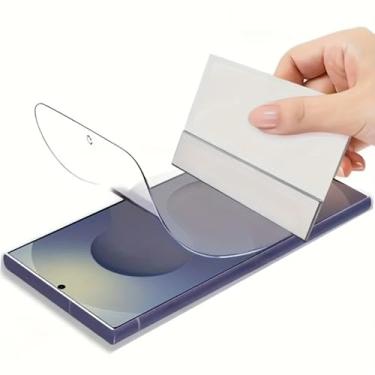 Imagem de 5 unidades de filme de hidrogel macio, para Samsung S25 S24 Ultra S23 S22 S21 Plus S23 S21 S20 Ultra, filme protetor de tela curvo