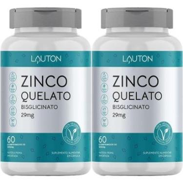 Imagem de Kit 2X Zinco Quelato - 60 Comprimidos - Lauton Nutrition-Masculino