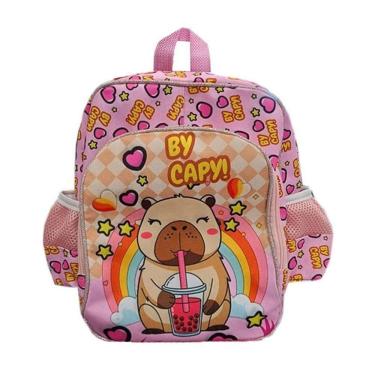 Imagem de Mochila Escolar Infantil Baby Capivara - Gv Bolsas