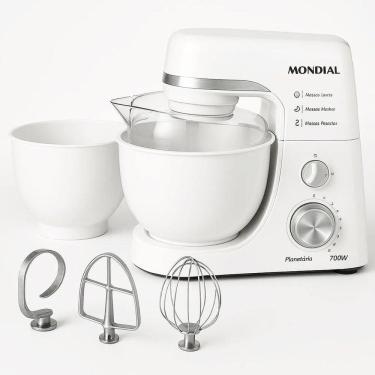 Imagem de Batedeira Planetária Mondial Bp-03W-2B 12 Vel 700W Branca