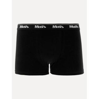 Imagem de Cueca Mash Boxer Cotton Basic Preta Tamanho:XL/GG, XL/GG
