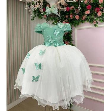 Imagem de Vestido Juvenil Midi Vila Lele Sabrina Verde Oliva e Off - Elegante e 