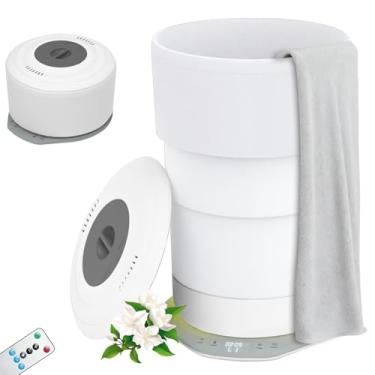 Imagem de Qsocksy Balde Aquecedor de Toalhas Aquecido Dobrável - Grande Capacidade 21L com 3 Configurações de Temperatura, Temporizador, Desligamento Automático e Luz Ambiente, Serve para 2 Toalhas de Banho