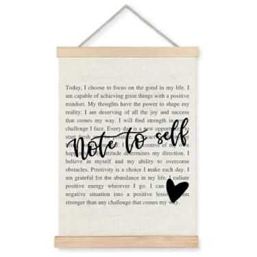 Imagem de Exqcom Decoração de parede de saúde mental, pôster de arte de parede autoinspirador, pôsteres motivacionais com citações positivas para consultoria psicológica de terapia, 30,5 x 40,6 cm