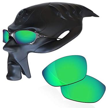 Imagem de RockShell Lentes polarizadas de substituição para óculos de sol Oakley Juliet, Python Green Mirrorfirm - Geekpolar, One Size
