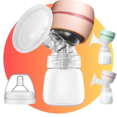 Imagem de Bomba de Tirar Leite para Amamentação Sugador de Leite Elétrica Portátil Integrada com Tela de LED 2 modos 9 nível de sucção Baixo Ruído Protetor de Mama de Silicone de 22 mm 180 ml/Bomba de Amamentação Extrator de Leite Materno, Portátil Premium a Bateria