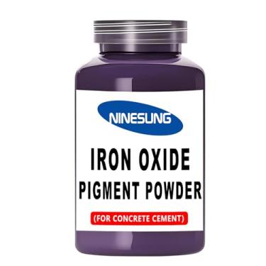 Imagem de Ninesung Pó de pigmento de cor de concreto - Óxido de ferro em pó para cimento, concreto, argamassa, argamassa, estuque, argila, cal, gesso, tinta, artesanato DIY - Não desbota, sombra vibrante de