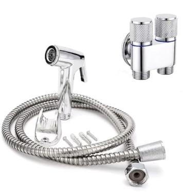 Imagem de Chuveiro higiênico com chuveiro em kit de metal completo