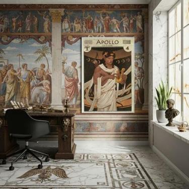 Imagem de Quadro Apollo Filho De Zeus E Irmão De Artemis - 70X50Cm - Quadros On-