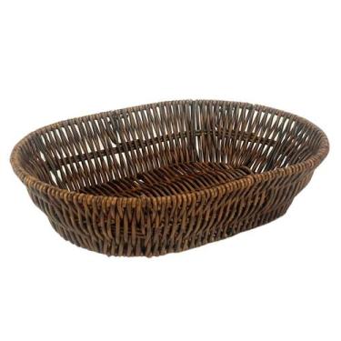 Imagem de Bandeja Trama Tipo Vime Artificial Retangular Arredondada - Livon