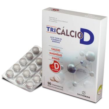 Imagem de TRI CALCIO D MAGNÉNSIO ZINCO CÁLCIO E VITAMINA D 90 COMPRIMIDOS - TERRA VERDE-Unissex