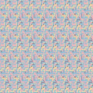 Imagem de Quadro Decorativo Vetorial Colorido Sala Quarto Escritório Moderno 50x50cm