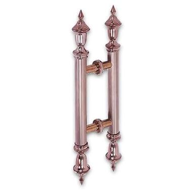 Imagem de STXYANGV Barra de puxador de porta estilo europeu, substituição de peças de alça de aço inoxidável, puxadores de porta de cozinha principal francesa de luxo, fácil instalação (cor: cobre vermelho