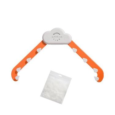 Imagem de Rack de drenagem de pia em forma de nuvem, coador de lixo de pia de cozinha, sacos de filtro descartáveis para pia de lava-louças (antientupimento) (laranja)