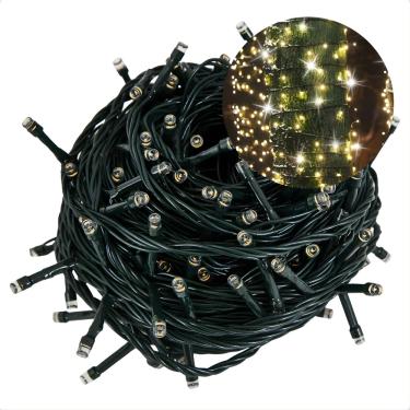 Imagem de Cordão Luminoso Pisca Pisca Led Flash 100 Leds 3000K+6500K Taschibra 220V