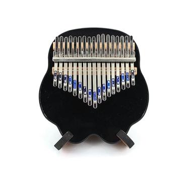 Imagem de Piano portátil de 17 tons acrílico preto Kalimba dedo piano instrumento musical