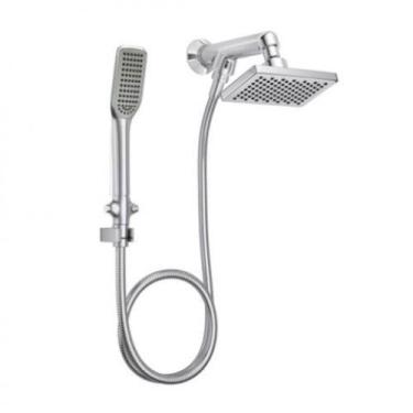 Imagem de Chuveiro de Parede Flex Retangular com Desviador e Ducha Cromado - Dec