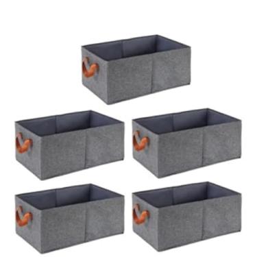 Imagem de Kit 6 Caixas Organizadoras Resistentes dobravél Roupas e Gavetas Organizadas(kit5)