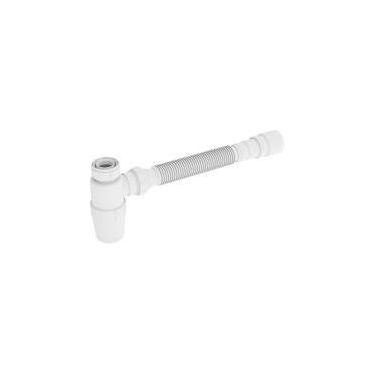 Imagem de Sifão Com Copo Universal Flexível E Extensível Branco - Censi
