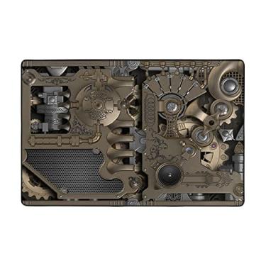 Imagem de Zeraoke Tapetes de área de engrenagens mecânicas para sala de estar de 1,2 x 1,5 m, tapete macio e moderno, tapetes antiderrapantes para decoração de casa, tapete lavável para quarto, jantar,