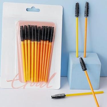 Imagem de 10 peças de escova de cílios extensão de cílios varinhas de rímel de sobrancelha, aplicador, spoolers, cílios para os olhos, maquiagem cosmética