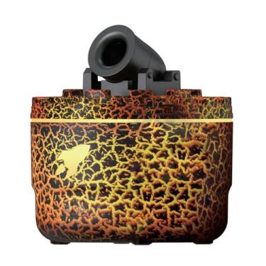 Imagem de XLWLLNJ Umidificador Difusor de Aromas Compacto para Óleos Essenciais com Luz Ambiente Colorida, Design Mini E Portátil em Silicone PP, Ideal para Casa, Preto, Tamanho real